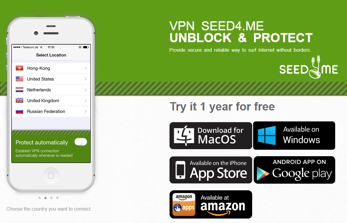 Miễn phí 1 năm phần mềm VPN Seed4