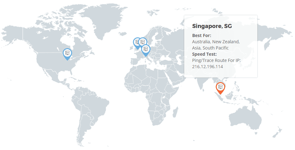 Hosting chất lượng có Datacenter Locations tại Châu Á