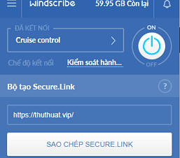 Miễn phí 15GB băng thông truy cập Internet từ Windscribe VPN