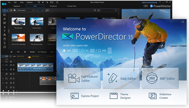 Miễn phí phần mềm chỉnh sửa video CyberLink PowerDirector 15