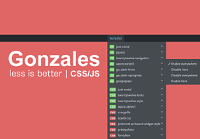 Load file js, css trên những trang nhất định với plugin Gonzales