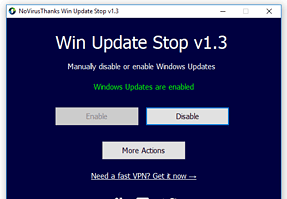 Tắt Windows update nhanh chóng chỉ với 1 cú click chuột