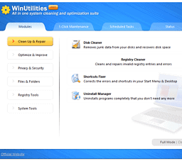 Miễn phí bản quyền phần mềm WinUtilities Pro