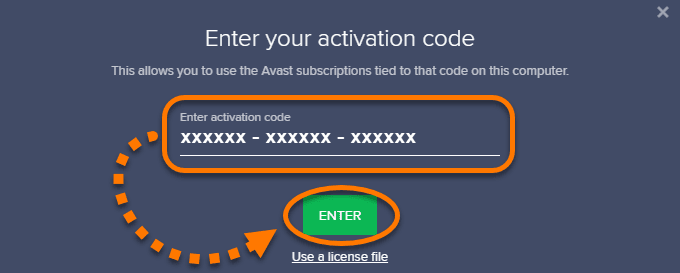 V2 Activation Code Enter