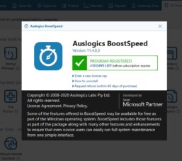 Key phần mềm chăm sóc máy tính Auslogics BoostSpeed 12 Pro