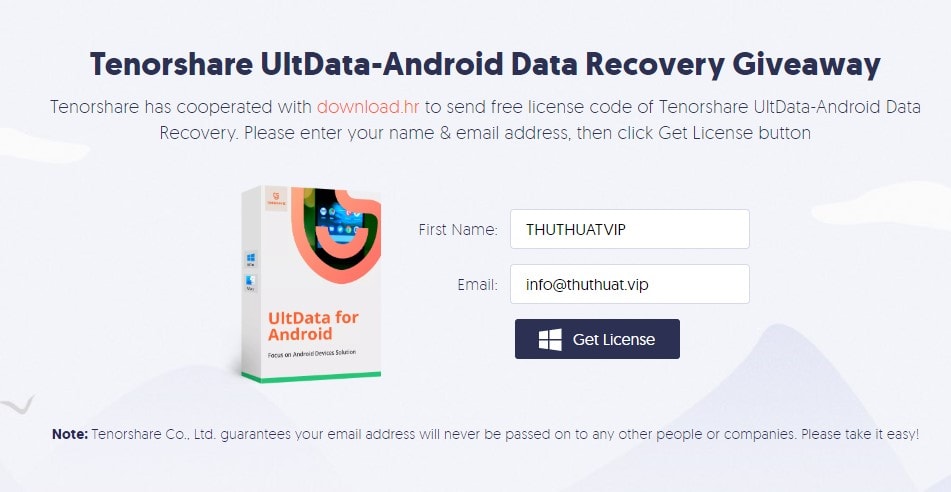 Tenorshare Ultdata Android Data Recovery Giveaway