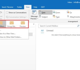 Fix lỗi thư mục Outlook có tin nhắn nhưng báo email trống