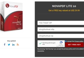 Miễn phí phần mềm chỉnh sửa file PDF – novaPDF Lite