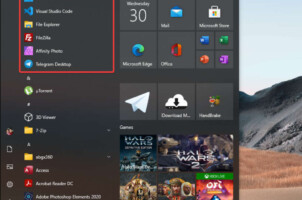 Cách ẩn các ứng dụng sử dụng thường xuyên khỏi menu Start trên Windows 10