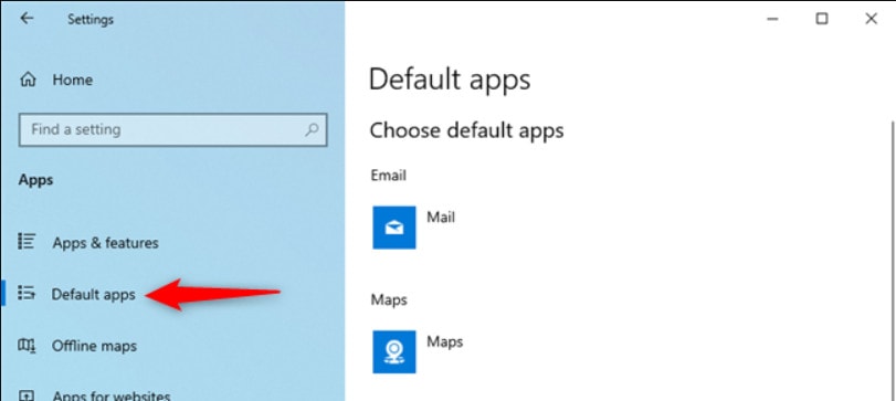 cách cài đặt ứng dụng mặc định trên Windows 10