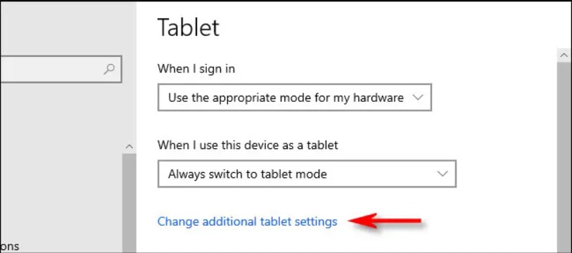 Windows 10 Tablet Mode 2