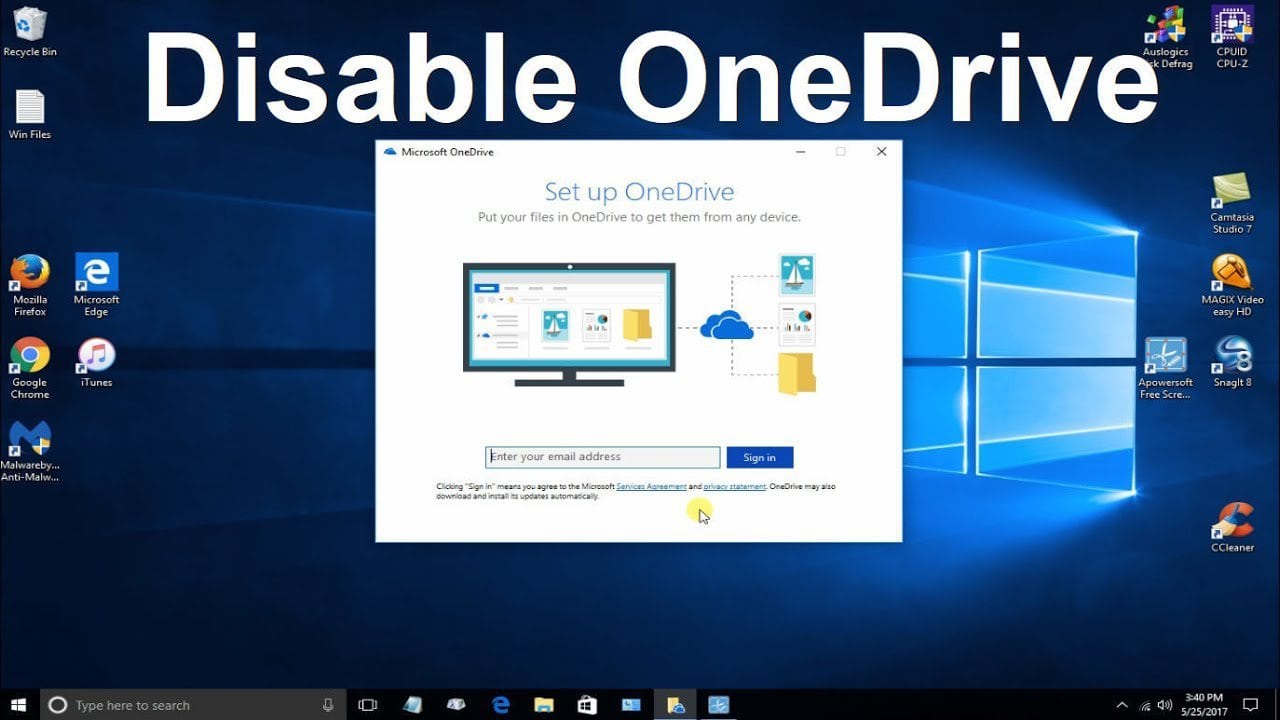 Cách xóa bỏ hoàn toàn OneDrive khỏi máy tính – Windows 10