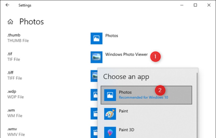 cách cài đặt ứng dụng mặc định trên Windows 10