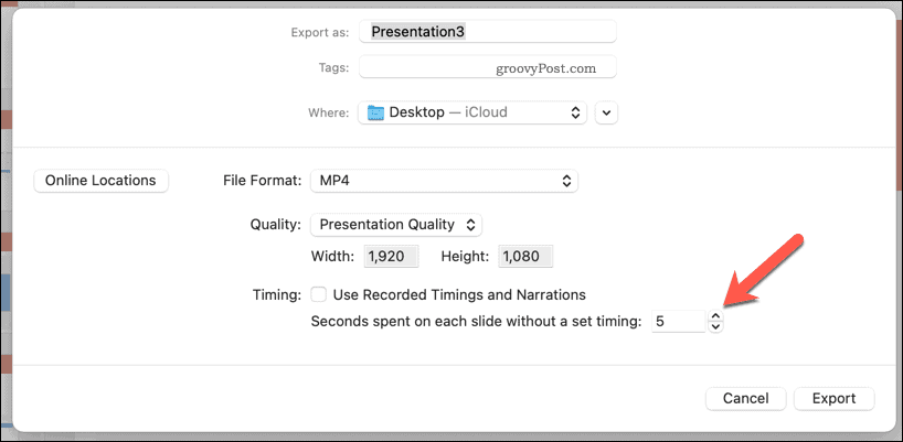06 powerpoint export video use manual timings