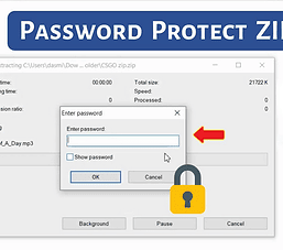 Cách đặt mật khẩu bảo vệ file nén ZIP trên Windows 10