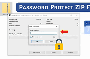 Cách đặt mật khẩu bảo vệ file nén ZIP trên Windows 10