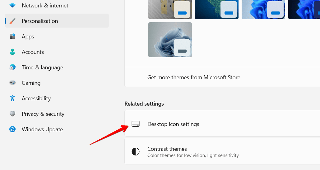 desktop icons settings