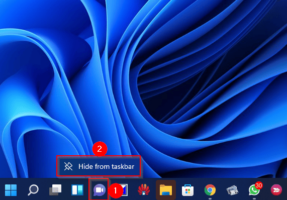 Cách ẩn hiện icon chat trên Windows 11