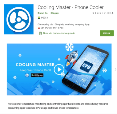 cooling master – phone cooler