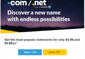 Directnic giảm giá tên miền .com và .net chỉ còn $4.99/năm