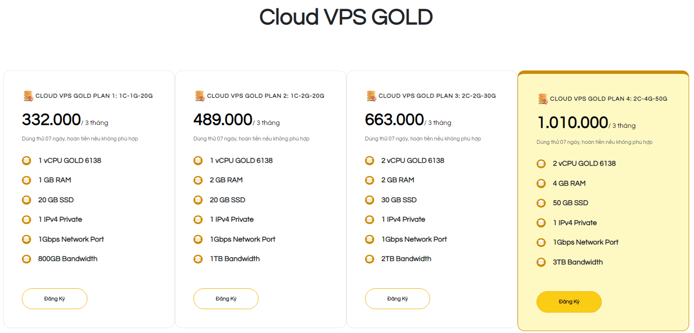 cloud vps gold