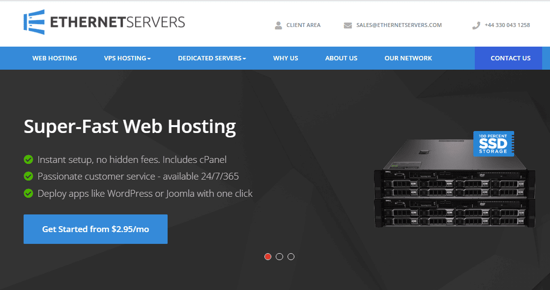 Ethernetservers – VPS $1.25/tháng – Special Offers